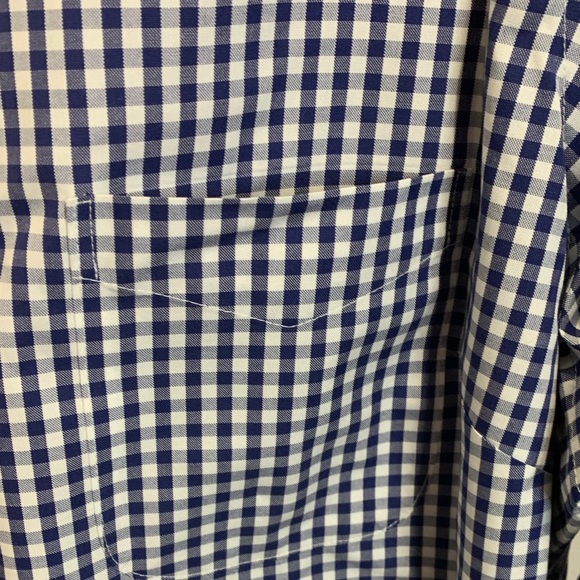 L.L. Bean Blue and White Checkered Shirt - Picture 3 of 7